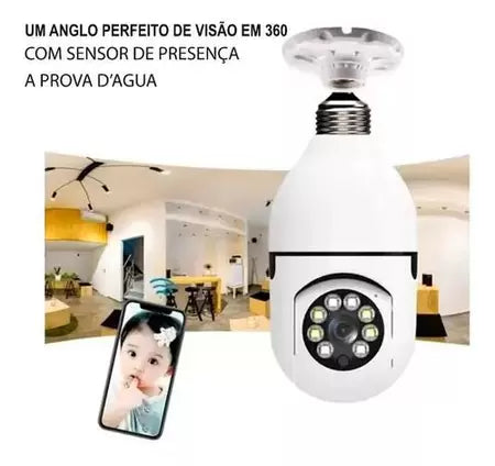 Câmera de Vigilância 5g, Visão Noturna Colorida, Rastreamento Automático, Zoom, Câmera Wi-Fi